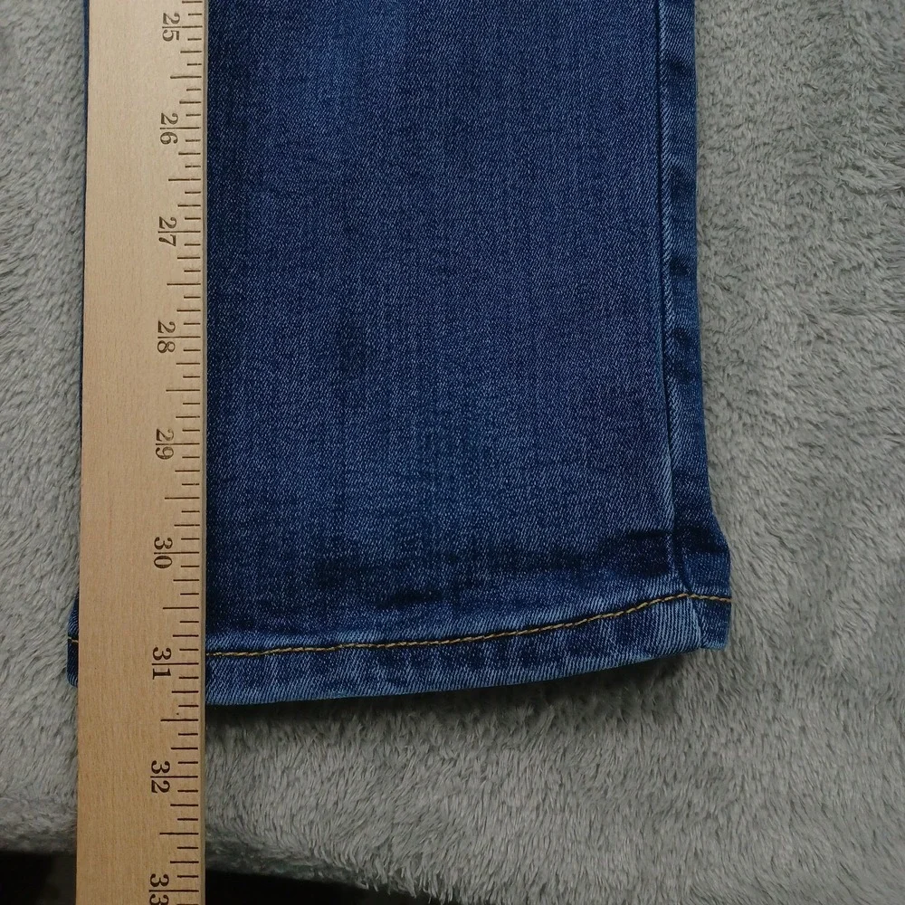 Levis 511 Jeans Mens 34x32 Blue Denim Slim Fit Distressed Pockets Cotton A2